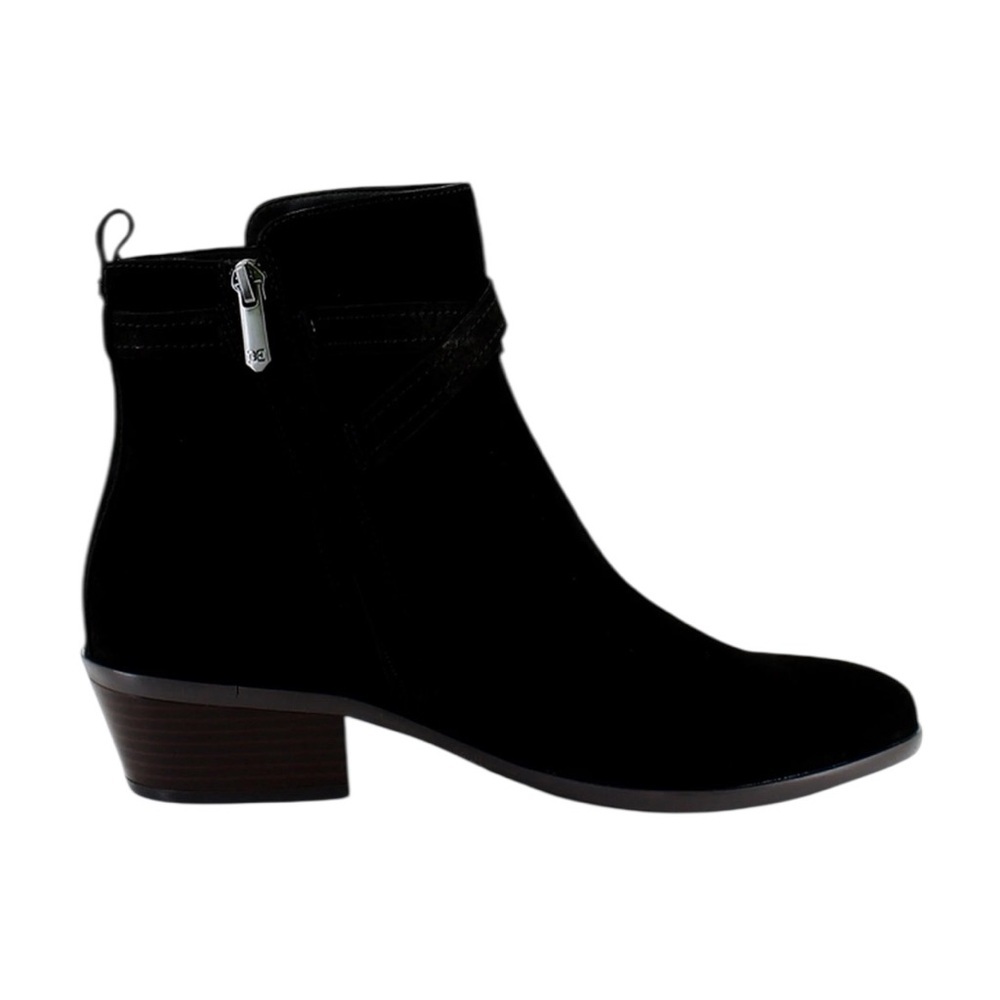 Sam Edelman Patty Black Suede Leather Ankle Boots Zip Buckle Boots 6M / 7.5M - Picture 8 of 13